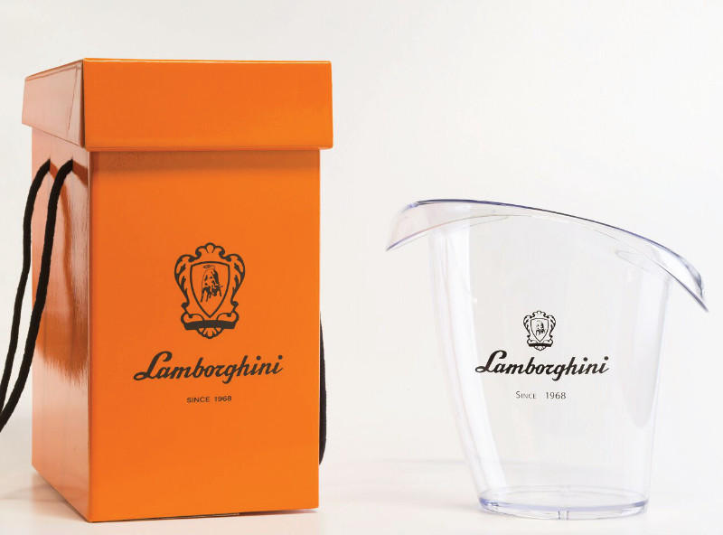 Lamborghini Wine - Geschenkbox mit Glacette und Weinflasche