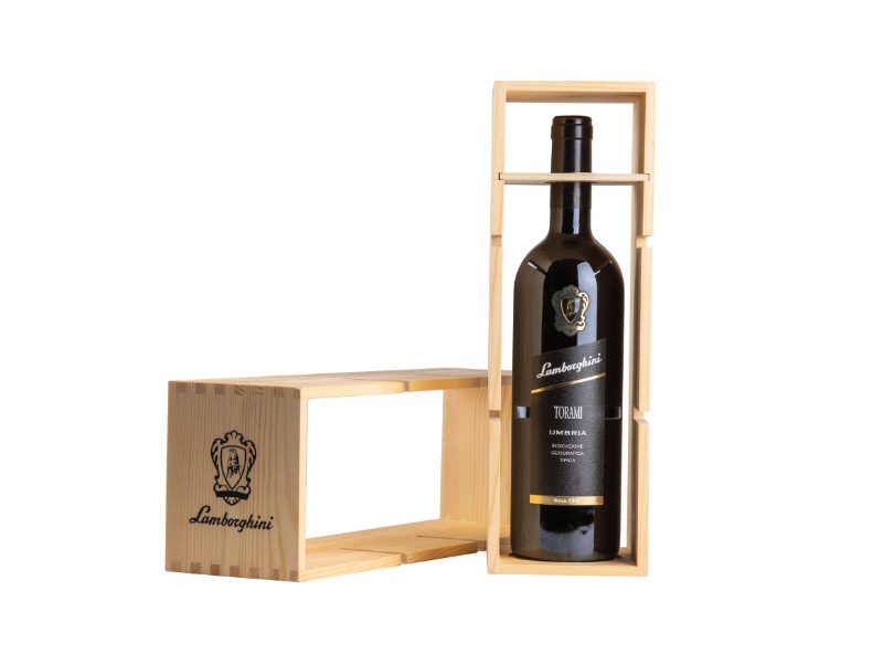 Lamborghini Wine - Geschenkbox Weinregal Einzelflasche